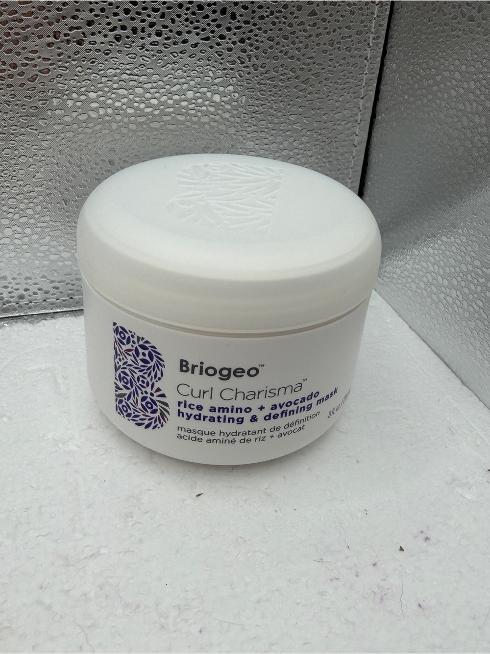 Briogeo Curl Charisma Hydrating & Defining Mask — White with Purple Accent